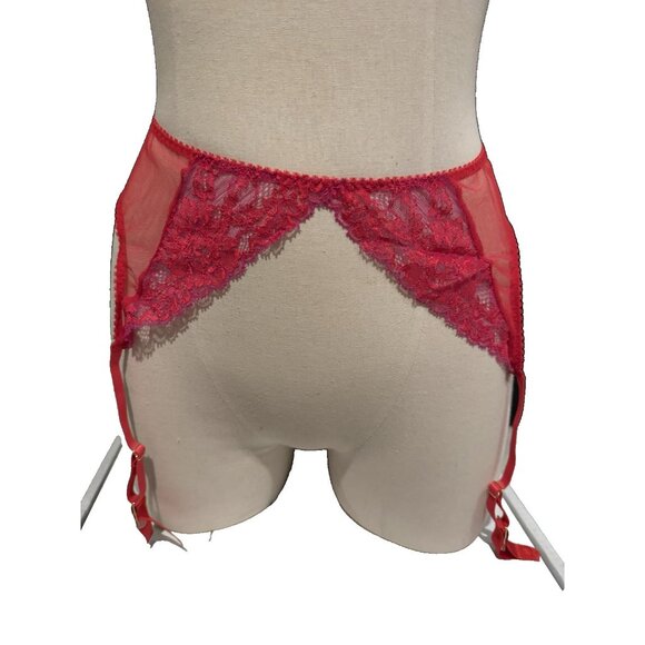Journelle Chloe Suspender Belt Color: Berry Size XL JOU-2410-01 - Picture 2 of 4